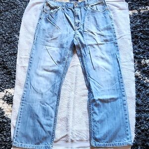 TOMMY HILFIGER ⬜🟥🟦 MEN'S JEANS - SIZE: 33/32 (PRE-OWNED/GOOD CONDITION)